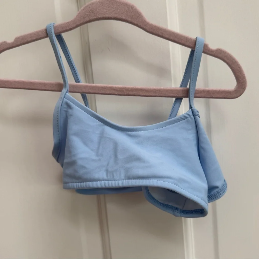 NWOT Ralph Lauren Blue 2T Girls Bikini Swimsuit Top